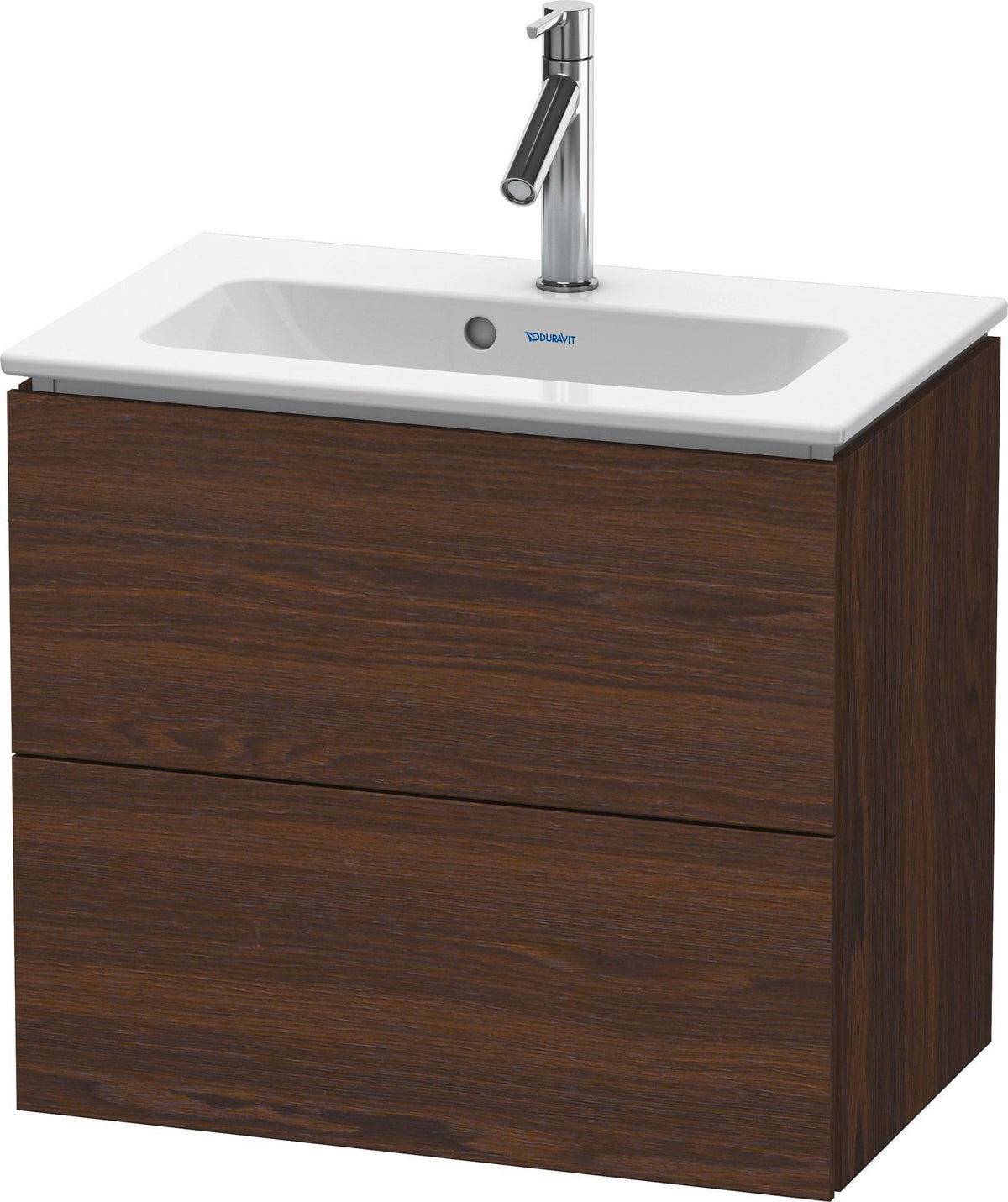 Duravit L-Cube Waschtischunterbau 620 mm Weiß Matt mit 2 Schubkästen und Tip-On Technik