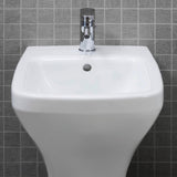 DURAVIT DuraStyle Stand-Bidet 370 mm weiß mit Überlauf, Hahnlochbank & WonderGliss
