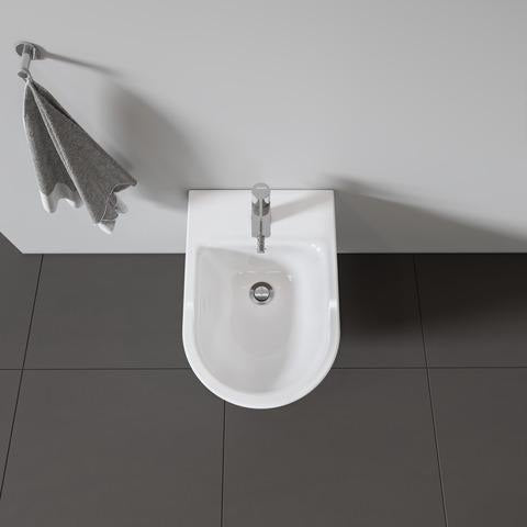 Duravit D-Neo Einhebel-Bidetmischer Chrom mit Zugstangen-Ablaufgarnitur, 125 mm Ausladung