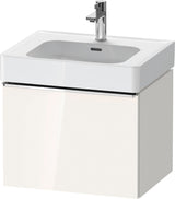 DURAVIT D-Neo Waschtischunterbau 584 mm Eiche Schwarz Matt mit Bronze Griff