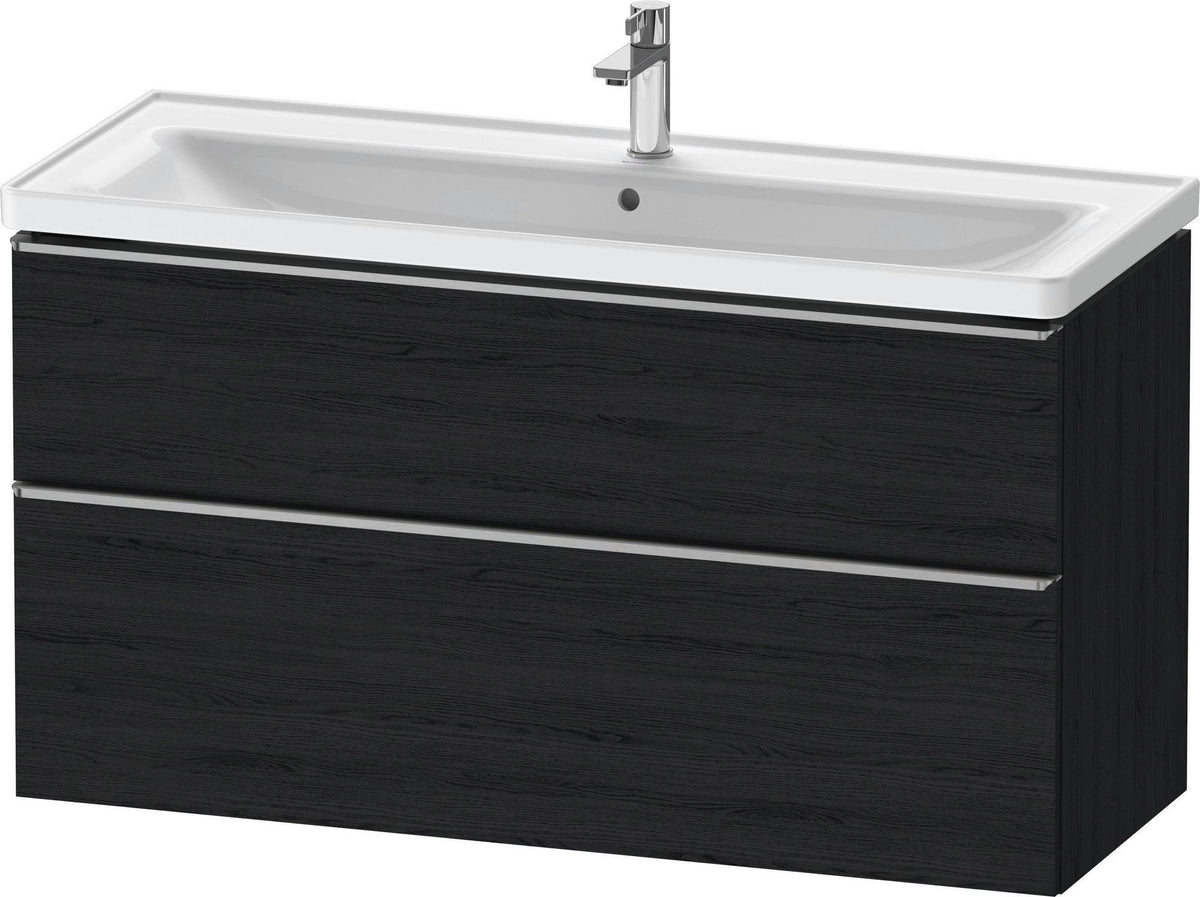 DURAVIT D-Neo Waschtischunterbau 1184 mm Eiche Schwarz mit Bronze Griff