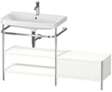 Duravit Happy D.2 Plus Waschtischunterbau 1400x490mm mit Metallkonsole supermatt