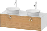 DURAVIT White Tulip Waschtischunterbau 1300 mm, 1 Auszug, wandhängend, weiß seidenmatt