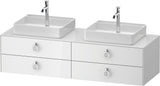 DURAVIT White Tulip Konsolen-Waschtischunterbau 1600 mm, 4 Schubkästen, LED, Philippe Starck