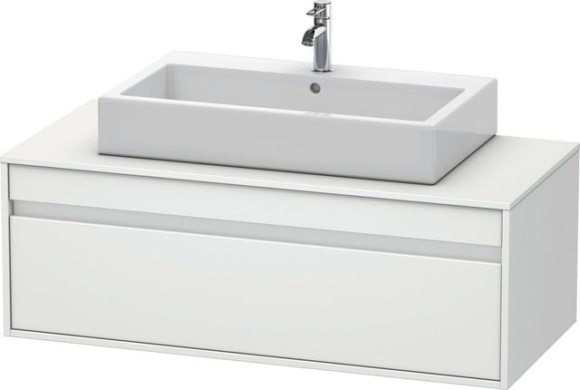 DURAVIT Ketho Waschtischunterbau 1200 mm weiß matt – wandhängend, 1 Auszug, Soft-Close