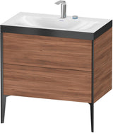 Duravit XViu c-bonded Waschtischset bodenstehend 800 mm mit 2 Auszügen, Push-Open und Soft-Close