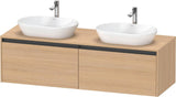 DURAVIT Ketho.2 Waschtischunterbau 1600 mm betongrau matt mit 2 Auszügen