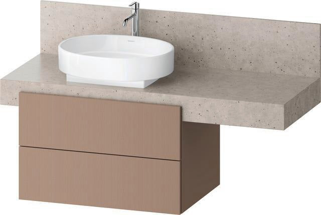 DURAVIT Balcoon Konsolenwaschtischunterbau 800 mm mit 2 Schubkästen, Tip-on Technik und Soft-Close-System