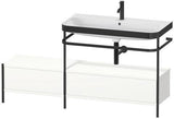 Duravit Waschtischset Happy D.2 Plus 1600x490 mm Ein Hahnloch Taupe Supermatt