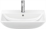 Duravit Waschtisch ME by Starck 600 mm Weiß Seidenmatt mit Überlauf und Hahnlochbank