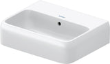 Duravit Qatego Handwaschbecken 450 mm weiß mit Überlauf und Hahnlochbank