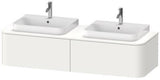 Duravit Konsolenunterschrank Happy D.2 Plus 1600 mm taupe supermatt mit Tip-On-Technik