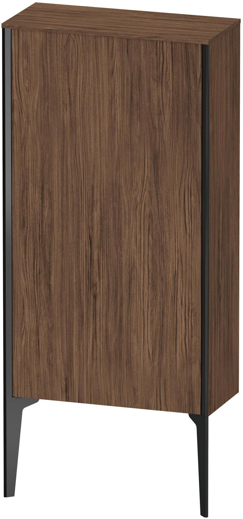 Duravit XViu Halbhochschrank 890x500x240mm Nussbaum dunkel matt – Wandhängend mit Tip-on Technik