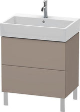 Duravit L-Cube Waschtischunterbau 684 mm Amerikanisch Nussbaum mit Tip-On-Technik