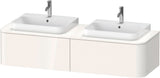 Duravit Happy D.2+ Konsolenwaschtischunterbau 1600 mm taupe supermatt mit Tip-On Technik