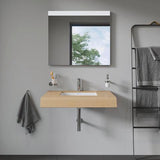 DURAVIT Vero Einbauwaschtisch 430 mm weiß, Untertisch, mit Überlauf, ohne Hahnloch