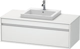 DURAVIT Ketho Waschtischunterbau wandhängend 1200 mm weiß matt mit 1 Auszug