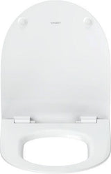 DURAVIT Univavo WC-Sitz D-Form tief 421 mm mit Absenkautomatik und Edelstahl-Scharnieren