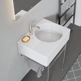DURAVIT Design Classics Wandwaschtisch 615 mm, Becken links, mit Überlauf, weiß