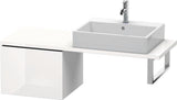 Duravit L-Cube Konsolenunterschrank 520 mm amerikanisch Nussbaum mit Tip-On-Technik