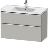 DURAVIT D-Neo Waschtischunterbau 984 mm betongrau matt mit Soft-Close und Bronze-Griff