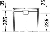 DURAVIT Spülkasten D-Neo Weiß mit Dual Flush 4,5/3 L, Wasseranschluss links/rechts
