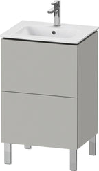 betongrau matt / Spanplatte / 2 Auszüge