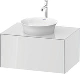 DURAVIT White Tulip Waschtischunterbau 800 mm Nordic Weiß Seidenmatt mit Tip-On-Technik