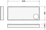 DURAVIT D-Code Duschwanne 1000x700 mm Weiß Sanitäracryl rechteckig