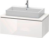 DURAVIT L-Cube Konsolenunterschrank 1020 mm betongrau matt mit 1 Auszug und Tip-on-Technik