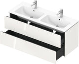 Duravit L-Cube Waschtischunterbau 1290 mm taupe supermatt mit Tip-On-Technik