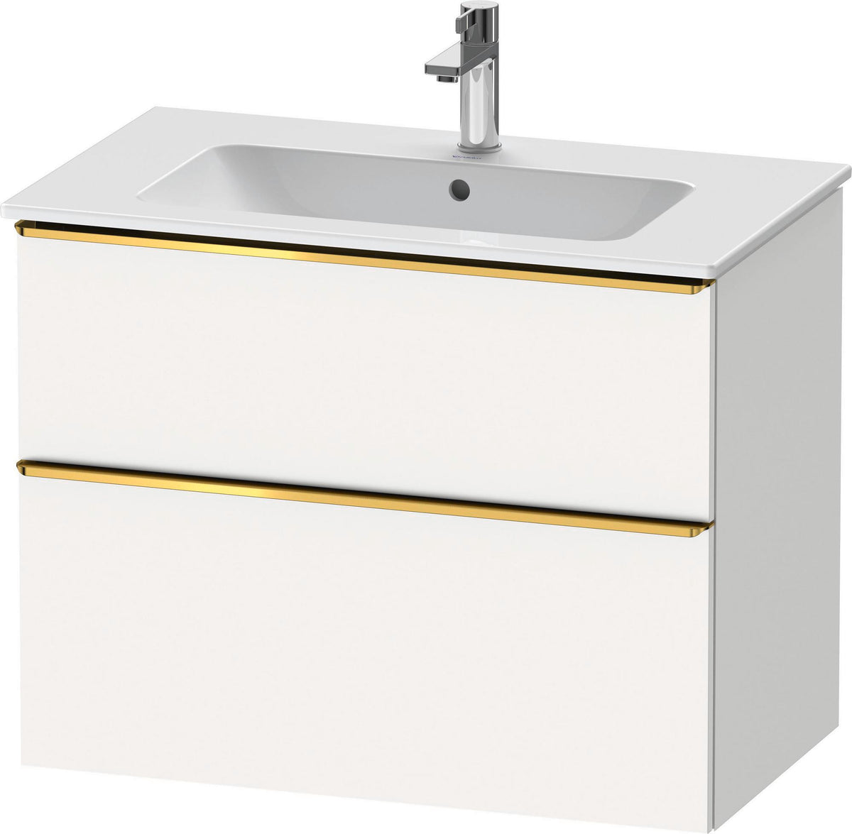 Duravit D-Neo Waschtischunterbau 810 mm betongrau matt mit Soft-Close-Auszug