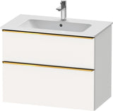 Duravit D-Neo Waschtischunterbau 810 mm betongrau matt mit Soft-Close-Auszug