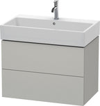betongrau matt / Spanplatte / 2 Schubkästen