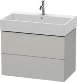 DURAVIT L-Cube Waschtischunterbau 784 mm, 2 Schubkästen, Weiß Matt, Wandhängend
