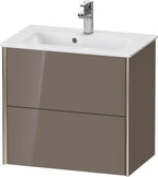 flannel grey hochglanz / Mitteldichte Faserplatte (MDF) / 2Schubk.,champ.matt/flan.grey