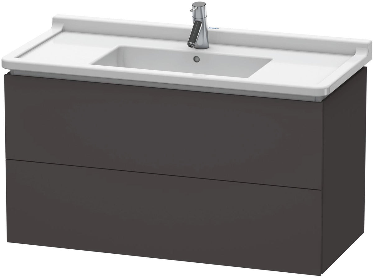 Duravit L-Cube Waschtischunterbau 1020 mm taupe matt 2 Schubkästen wandhängend