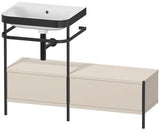 Duravit Happy D.2 Plus Waschtischunterbau 1200x490mm mit Metallkonsole, supermatt