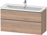 DURAVIT D-Neo Waschtischunterbau 1184 mm Eiche Schwarz mit Bronze Griff
