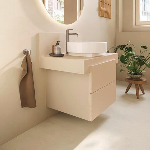 Duravit Balcoon Konsole 800x370x550 mm mit mittigem Ausschnitt, Elfenbein Matt