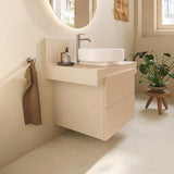 Duravit Balcoon Konsole 800x370x550 mm mit mittigem Ausschnitt, Elfenbein Matt
