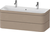 DURAVIT Happy D.2 c-bonded Waschtischset 1175 mm wandhängend mit 2 Schubkästen und Tip-on Technik