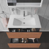 Duravit L-Cube Waschtischunterbau 820 mm taupe matt mit 2 Schubkästen und Tip-On-Technik