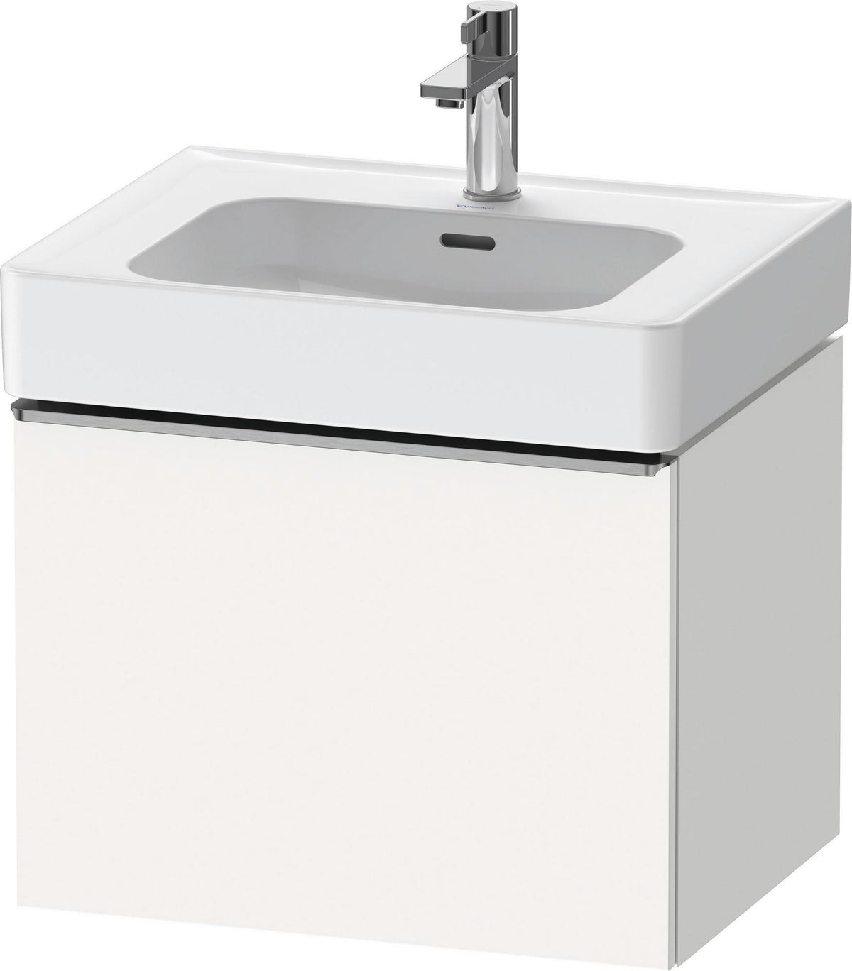 DURAVIT D-Neo Waschtischunterbau 584 mm Eiche Schwarz Matt mit Bronze Griff