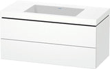 Duravit L-Cube Waschtischset 1000x480mm mit Vero Air Waschtisch, 2 Schubkästen, ohne Überlauf, s-matt