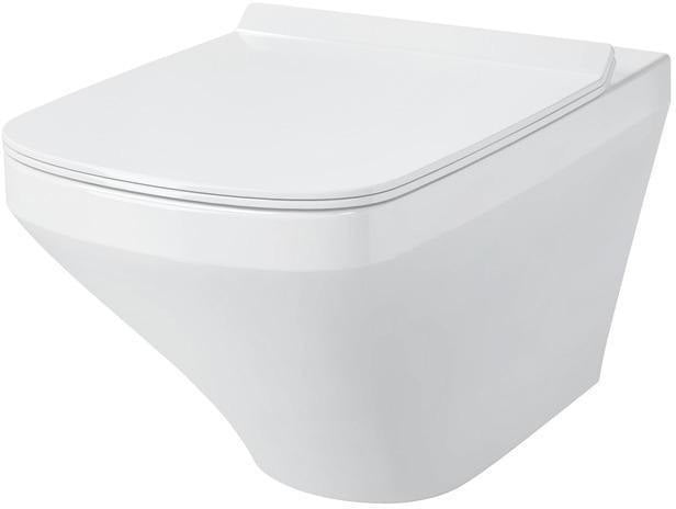 DURAVIT DuraStyle Wand-WC 540 mm Tiefspüler mit Durafix, weiß