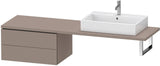 DURAVIT L-Cube Unterschrank 720 mm, 2 Schubkästen, weiß matt, wandhängend
