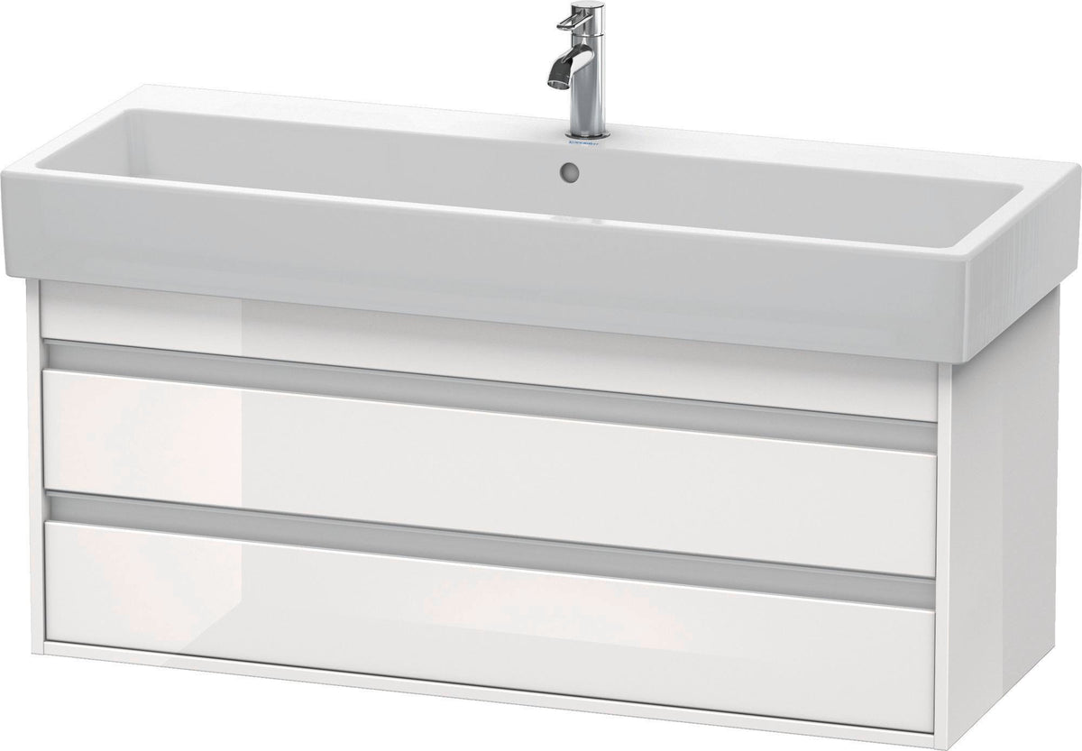 DURAVIT Ketho Waschtischunterbau wandhängend 1150 mm, 2 Schubkästen, weiß matt