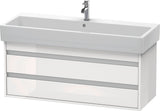 DURAVIT Ketho Waschtischunterbau wandhängend 1150 mm, 2 Schubkästen, weiß matt