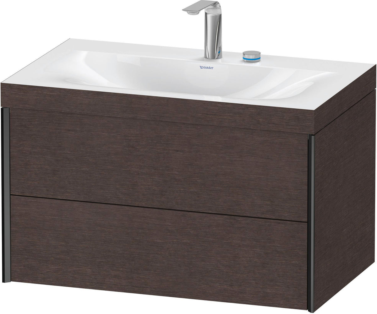 DURAVIT XViu c-bonded Waschtischset wandhängend 800x480x503mm mit 2 Schubkästen, Push-Open und Soft-Close